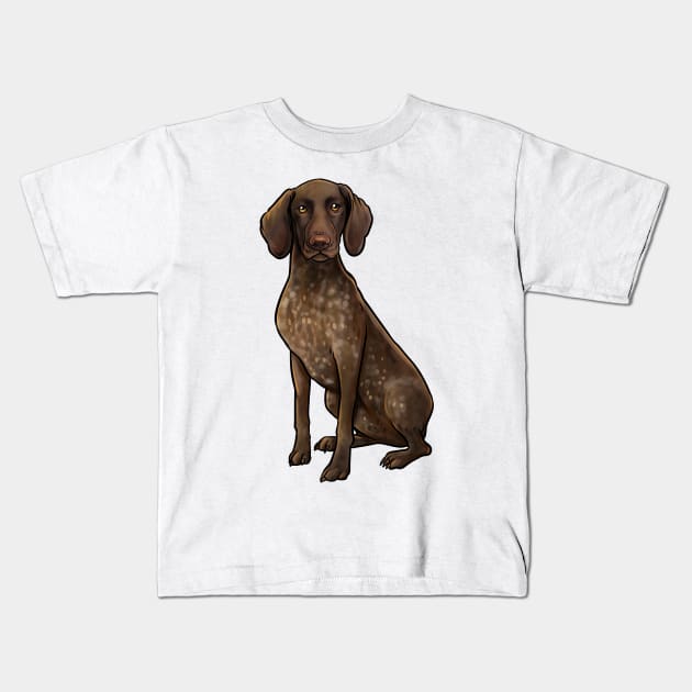 German Shorthaired Pointer Dog Kids T-Shirt by whyitsme